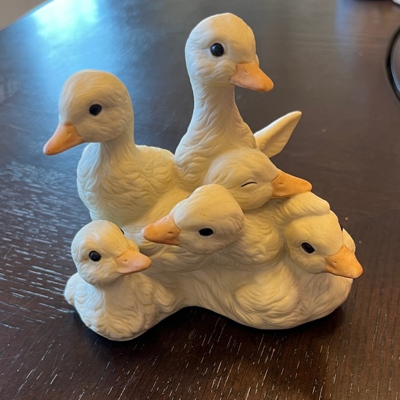 Homco Other - Vintage 80s Homco Cream and Orange Duckling Figurine Group